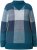 Ulla Popken Grand Check Long Sleeve Sweater Teal - Pulovere & hanorace - 