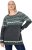 Ulla Popken Norwegian Style Pastel Tone Long Sleeve Sweater Dark Grey Melange - Pulovere & hanorace - 