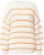 Ulla Popken Oversized Striped Balloon Sleeve Sweater Off-White - Pulovere & hanorace - 