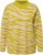 Ulla Popken Zebra Print Mock Turtleneck Long Sleeve Sweater Yellow Green - Pulovere & hanorace - 