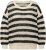 Ulla Popken Striped Long Sleeve Crocheted Sweater Vanilla - Pulovere & hanorace - 