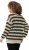 Ulla Popken Striped Long Sleeve Crocheted Sweater Vanilla - Pulovere & hanorace - 