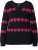 Ulla Popken Heart Print Long Sleeve V-Neck Sweater Black - Pulovere & hanorace - 