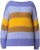 Ulla Popken Colorful Chunky Striped Sweater Lavender - Pulovere & hanorace - 