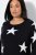Ulla Popken Glitter Stars Soft Knit Sweater Black - Pulovere & hanorace - Bluze, Hanorace & Tricotaje Comode