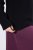 Ulla Popken Turtleneck Sweater with Ribbed Inserts Black - Pulovere & hanorace - Bluze, Hanorace & Tricotaje Comode