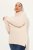 Ulla Popken Turtleneck Ribbed Trim Long Sleeve Sweater Nature Melange - Pulovere & hanorace - Bluze, Hanorace & Tricotaje Comode