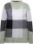 Ulla Popken Grand Check Long Sleeve Sweater Sage Green - Pulovere & hanorace - 