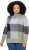 Ulla Popken Grand Check Long Sleeve Sweater Sage Green - Pulovere & hanorace - 