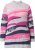 Ulla Popken Landscape Stripe Sweater Light Grey Melange - Pulovere & hanorace - 