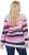 Ulla Popken Landscape Stripe Sweater Light Grey Melange - Pulovere & hanorace - 