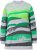 Ulla Popken Landscape Stripe Sweater Moss Green - Pulovere & hanorace - 