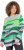 Ulla Popken Landscape Stripe Sweater Moss Green - Pulovere & hanorace - 