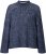Ulla Popken Striped Wool Blend Turtleneck Sweater Ink Blue - Pulovere & hanorace - 