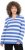 Ulla Popken Striped Polo Collar Long Sleeve Sweater Aegean Blue - Pulovere & hanorace - 