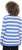 Ulla Popken Striped Polo Collar Long Sleeve Sweater Aegean Blue - Pulovere & hanorace - 