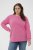 Kaffe Curve Sus Sweatshirt Pink Power - Hanorace fără glugă - 