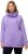 Ulla Popken Drawstring Collar Long Sleeve Sweatshirt Pale Lilac - Pulovere & hanorace - 