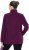 Ulla Popken Modular Fleece Zip Front Jacket Dark Cherry - Pulovere & hanorace - 