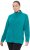 Ulla Popken Modular Fleece Zip Front Jacket Emerald - Pulovere & hanorace - 