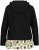 Ulla Popken Ruffle Hem A-line Fit Hooded Sweatshirt Black - Pulovere & hanorace - 