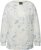 Ulla Popken Tie-Dyed Long Sleeve Sweatshirt Snow White - Pulovere & hanorace - 