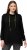 Ulla Popken GLOW Lettered Collared Sweatshirt Black - Pulovere & hanorace - 