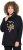Ulla Popken Sparkling Candy Cane Graphic Sweatshirt Black - Pulovere & hanorace - 