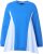 Ulla Popken Pinstripe Gore Long Sleeve Sweatshirt Peacock Blue - Pulovere & hanorace - 