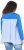 Ulla Popken Pinstripe Gore Long Sleeve Sweatshirt Peacock Blue - Pulovere & hanorace - 