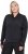 Ulla Popken Quick Drying College Collar Sweatshirt Black - Pulovere & hanorace - 