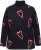 Ulla Popken Candy Cane Graphic Sweatshirt Black - Pulovere & hanorace - 