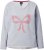 Ulla Popken Bow City Lettering Sweatshirt Light Grey Melange - Pulovere & hanorace - 