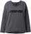 Ulla Popken Inspire Lettering V-Neck Sweatshirt Graphite Grey - Pulovere & hanorace - 