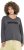 Ulla Popken Inspire Lettering V-Neck Sweatshirt Graphite Grey - Pulovere & hanorace - 