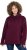 Ulla Popken Chain Fringe Smooth Fleece Sweatshirt Dark Wine Red - Pulovere & hanorace - 