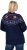 Ulla Popken Norwegian Style Christmas Sweater Blue - Pulovere & hanorace - 