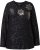 Ulla Popken Metallic Print Extra Soft Christmas Sweatshirt Black - Pulovere & hanorace - 