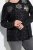 Ulla Popken Metallic Print Extra Soft Christmas Sweatshirt Black - Pulovere & hanorace - Bluze, Hanorace & Tricotaje Comode
