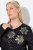 Ulla Popken Metallic Print Extra Soft Christmas Sweatshirt Black - Pulovere & hanorace - Bluze, Hanorace & Tricotaje Comode
