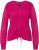 Ulla Popken Shaker Stitch Cropped Gathered Sweater Fuchsia Pink - Pulovere & hanorace - 