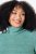 Ulla Popken Asymmetric Zipper Turtleneck Sweater Green - Pulovere & hanorace - Bluze, Hanorace & Tricotaje Comode