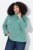 Ulla Popken Asymmetric Zipper Turtleneck Sweater Green - Pulovere & hanorace - Bluze, Hanorace & Tricotaje Comode