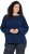 Ulla Popken Inverted Seam Long Sleeve Sweatshirt Navy - Pulovere & hanorace - 