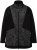Ulla Popken Patch Print Fleece Jacket Black - Pulovere & hanorace - 