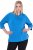 Ulla Popken Classic Fit with Side Slits 3/4 Sleeve Sweatshirt Royal Blue - Pulovere & hanorace - 