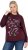 Ulla Popken Sparkling Sequin Bows Christmas Sweatshirt Plum - Pulovere & hanorace - 