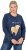 Ulla Popken Let It Snow Sequins Sweatshirt Ink Blue - Pulovere & hanorace - 