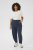 Kaffe Curve Merla Pantaloni Bleumarin miezul nopții - Blugi & Pantaloni pentru Femei Mărimi Mari – Plus Size - 
