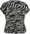 Kaffe Curve Sonna Stanley Top Negru/Antique Imprimeu zebra - Tricouri - 